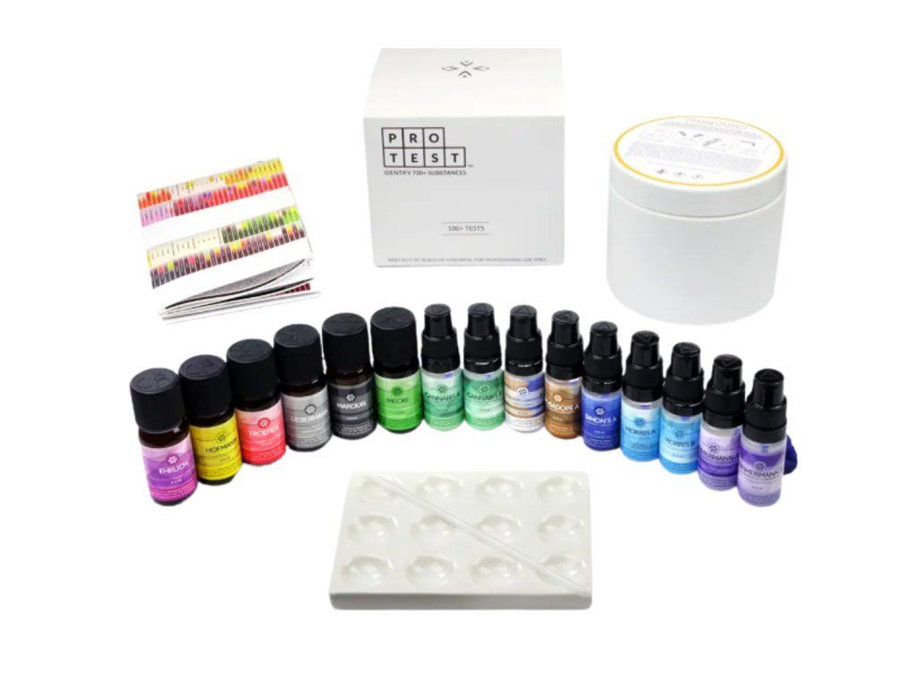 Full PRO Test Kit — 11 činidel pro identifikaci přes 800 látek