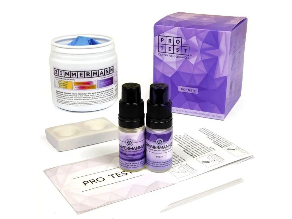 ZIMMERMANN Reagent Test Kit PRO Test — Zimmermannovo činidlo až na 100 testů
